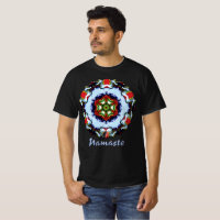 Camiseta Brindle Namaste Caleidoscópio