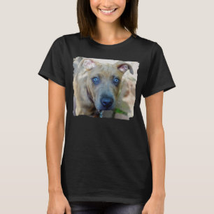 Camiseta Brindle Pit Bull Puppy por Shirley Taylor