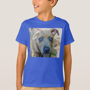 Camiseta Brindle Pit Bull Puppy por Shirley Taylor