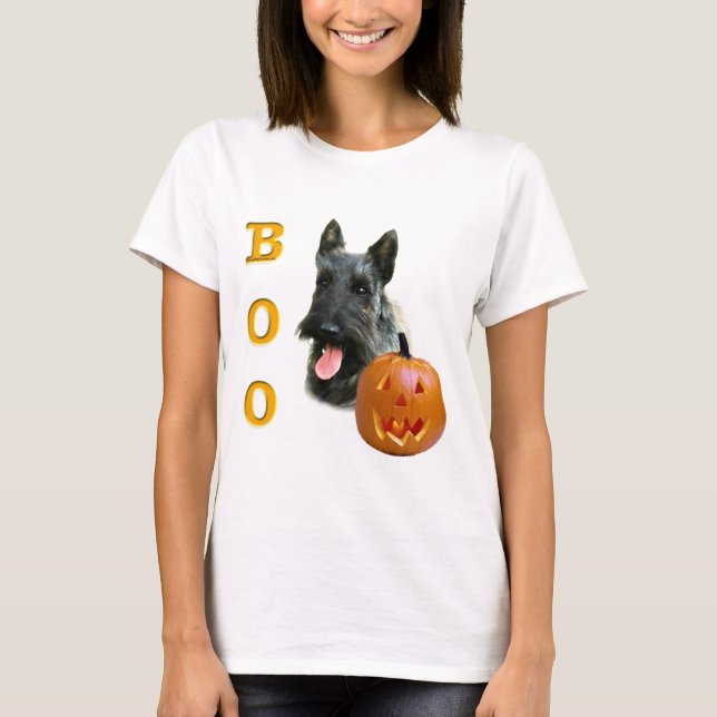 Camiseta Brindle Scottish Terrier Boo (Frente)