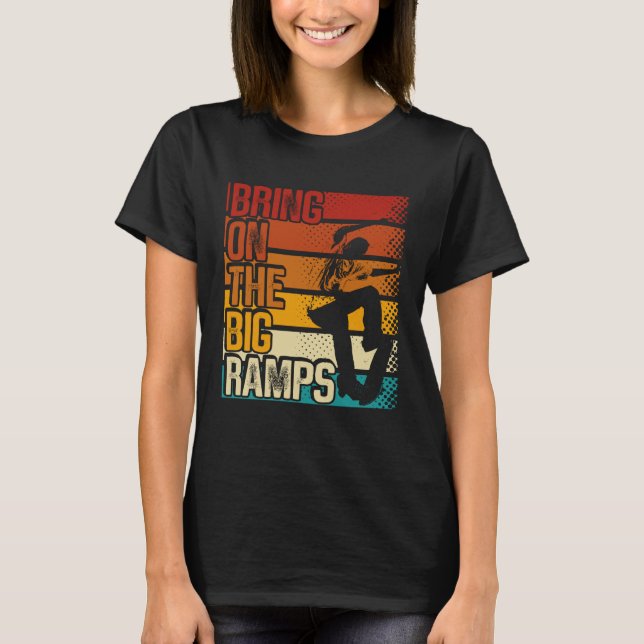 Camiseta Bring On The Big Ramps Backprint Skateboarding Ska (Frente)