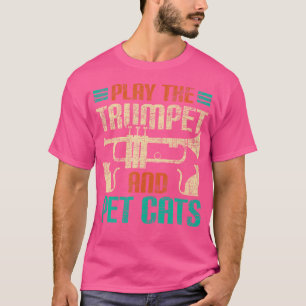 Camiseta Brinque De Trompete E Gatos De Pet - Trumpeter Jaz