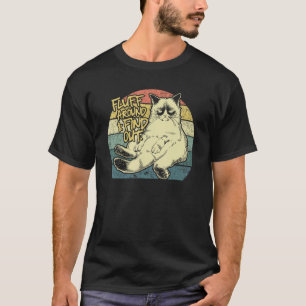 Camiseta Brinque Por Perto E Descubra Gato Mal-Humorado Sar