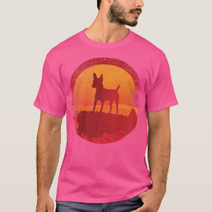 Camiseta Brinquedo Americano Fo Terrier Dog Retro Sunset