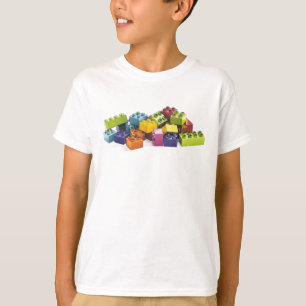 Camiseta Brinquedo Brincadeira Garota Crianças Construindo 