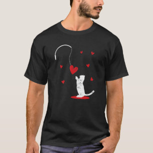 Camiseta Brinquedo de Gato Amor V Dia dos Gatos Gatinho Co