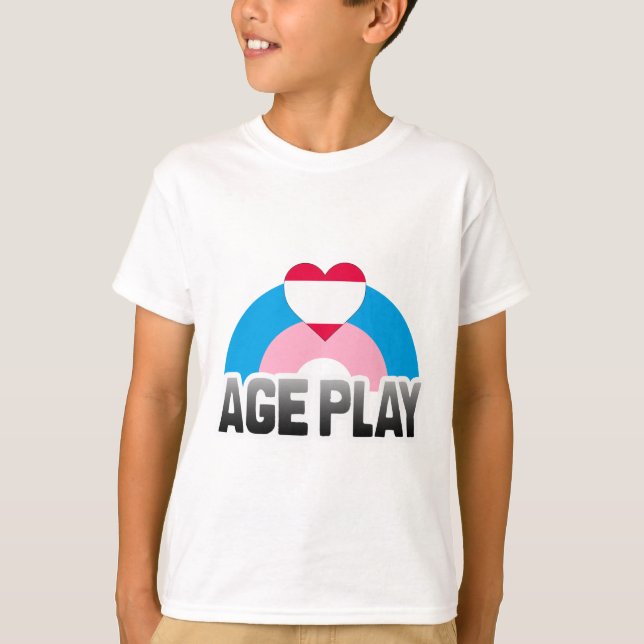 CAMISETA BRINQUEDO DE IDADE ARCO-ÍRIS (Frente)