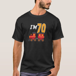 Camiseta Brinquedo do-comboio de 70 com 70 anos, engraçado 
