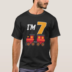 Camiseta Brinquedo do do comboio de 7 com 7 anos Engraçado 