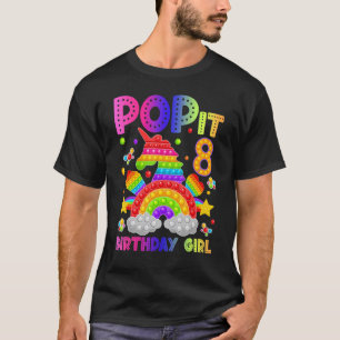 Camiseta Brinquedo Fidget para Aniversário de 8 Anos Pop It