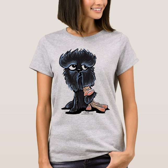 Camiseta Brinquedo Macaco Affenpinscher (Frente)