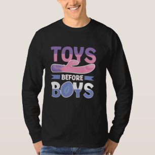 Camiseta Brinquedos antes de Meninos Engraçados humor femin