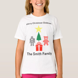 Camiseta Brinquedos e presentes de Natal