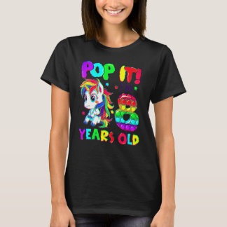 Camiseta Brinquedos Fidget Unicórnio Fofo Pop It Estou 8 Me