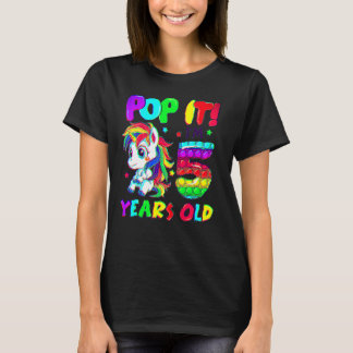 Camiseta Brinquedos Fidget Unicórnio Fofos Estou com 5 Anos