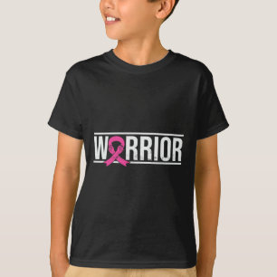 Camiseta Brisa rosa Fita de Cancer da Mama Luta pelo Guerre