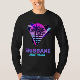 Camiseta Brisbane Austrália Anos 80 Palmeira Retro Vintage