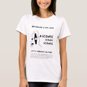 Camiseta Brisbane é o meu emperramento um gato usando um
