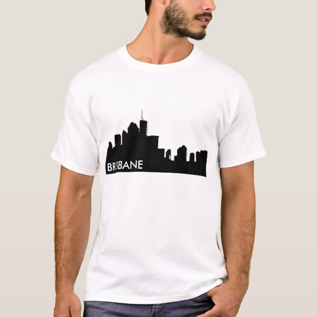 Camiseta Brisbane Skyline (Frente)