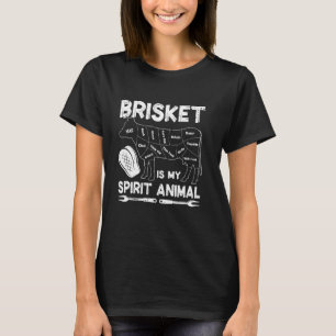 Camiseta Brisket É O Meu Espírito Que Fumava Barbecue De Ca