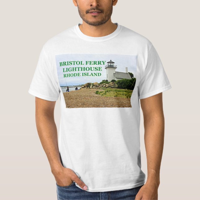 Camiseta Bristol Ferry Lighthouse, Rhode Island T-Shirt (Frente)