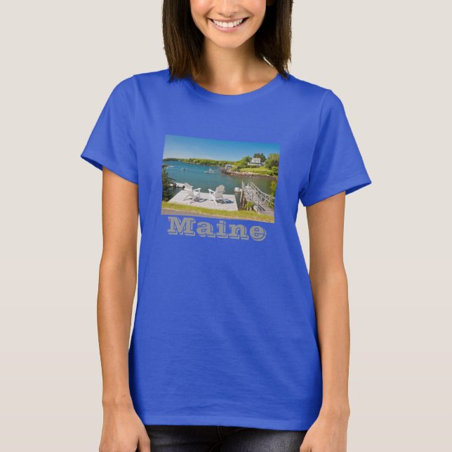 Camiseta Bristol sul na costa de Maine (Frente)