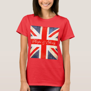 Camiseta britânica de jack de esperança e de união