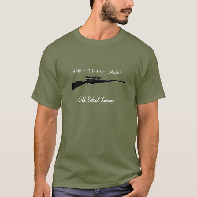 Camiseta Britânica de Sniper Rifle (Frente)