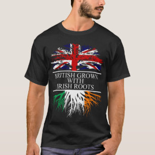 Camiseta Britânico cultivado com raízes irlandesas pavilhão