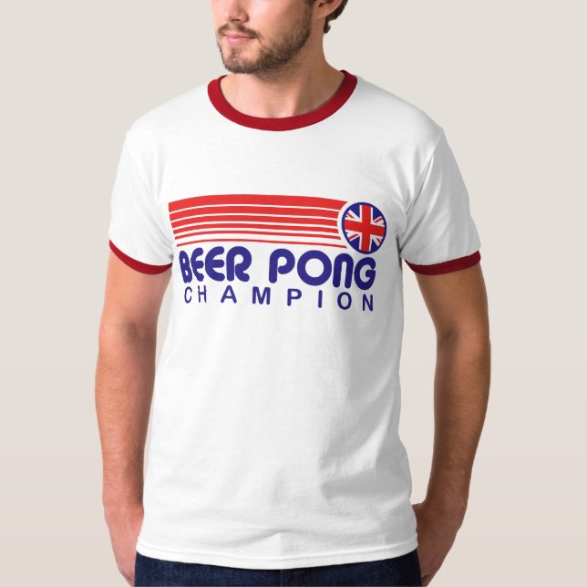 Camiseta British Beer Pong Champion (Frente)