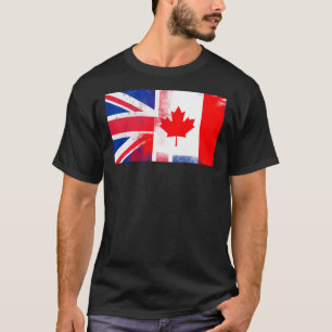 Camiseta British Canada Half Canada Half UK Flag Essentia