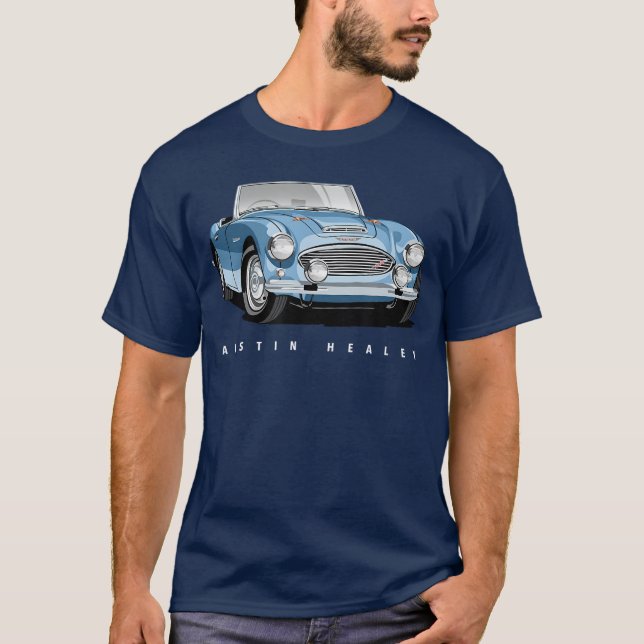 Camiseta British Classic Sports Car Austin Healey friends (Frente)
