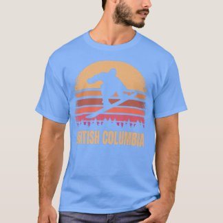 Camiseta British Columbia Canada Snowboarding Outdoor Vinta