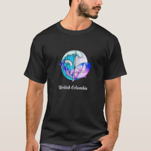 Camiseta British Columbia Japonesa Paint Geométrico Orca Ki