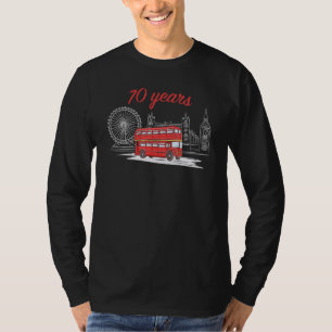 Camiseta British England London Red Bus London Skyline Seve
