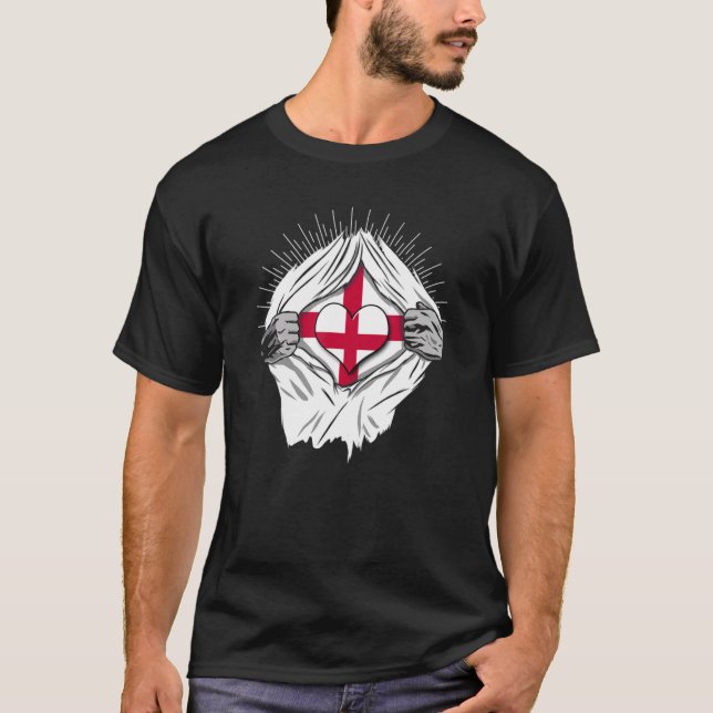 Camiseta British flags home of England (Frente)