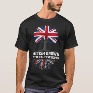 Camiseta British Grown com maltês Roots Malta