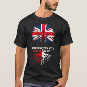 Camiseta British Grown com maltês Roots Malta