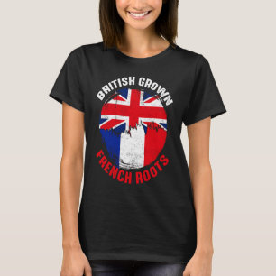 Camiseta British Grown French Roots Vintage Flags for Men W