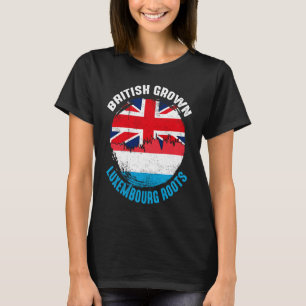 Camiseta British Grown Luxembourg Roots Vintage Flags for M