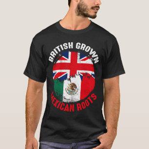 Camiseta British Grown Mexicana Roots Vintage Flagres for M