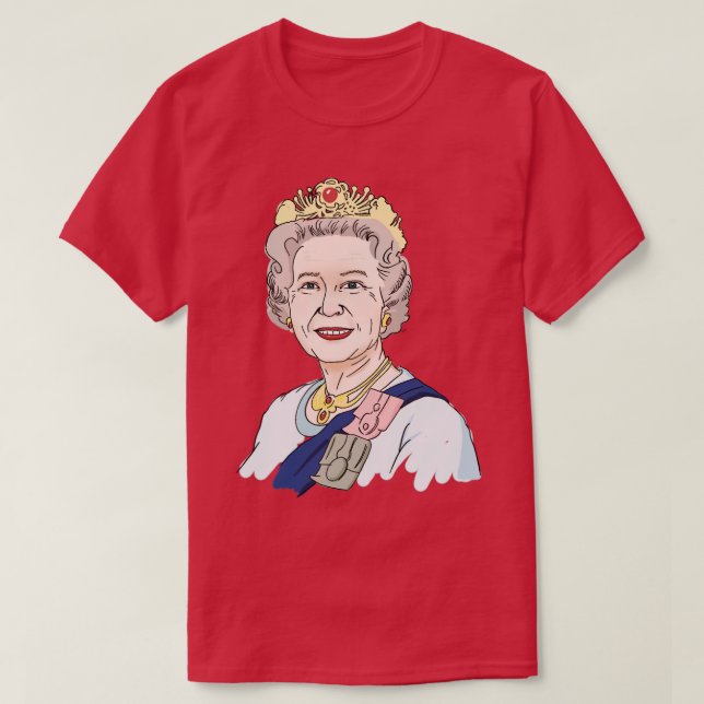 Camiseta British Queens Platinum Jubilee - Honrando O Eli (Frente do Design)