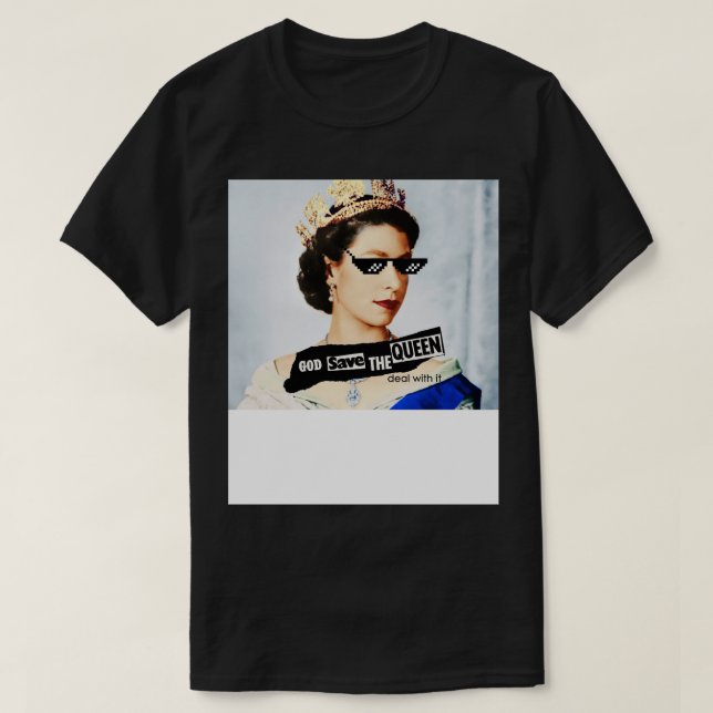 Camiseta British Queens Platinum Jubilee - Honrando O Eli (Frente do Design)