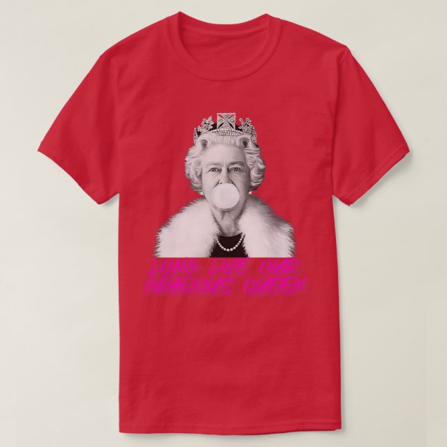 Camiseta British Queens Platinum Jubilee - Honrando O Eli (Frente do Design)