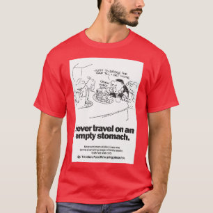 Camiseta British Rail Nunca Viagem num Stomach Vazio