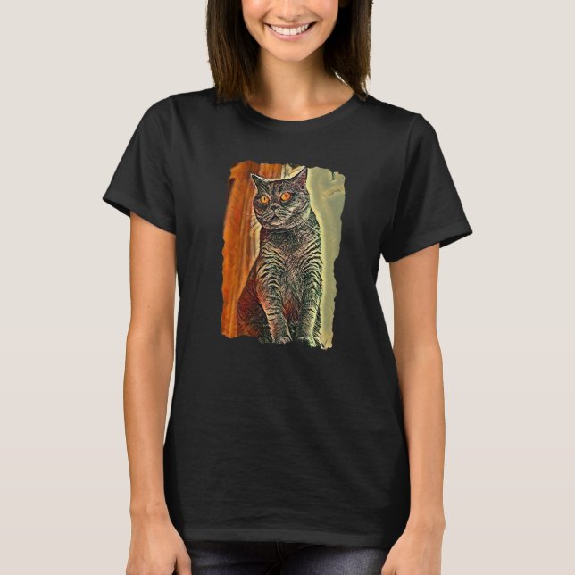 Camiseta British Shorthair Cat Cute Cats Mom And Cat Dad (Frente)