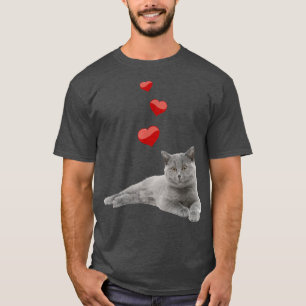 Camiseta British Shorthair Cat Heart Cute British National