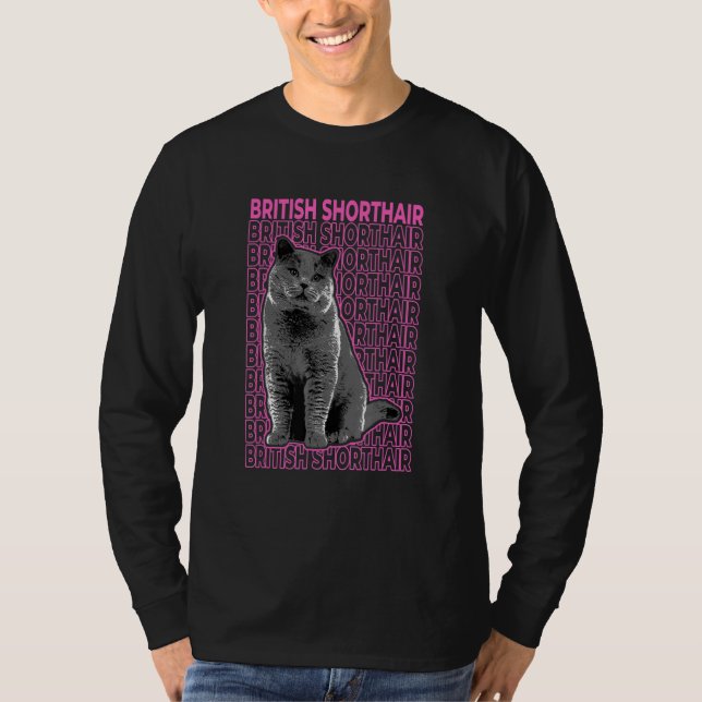 Camiseta British Shorthair Cat Pastel Aesthetic (Frente)