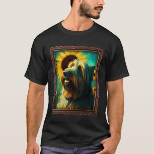 Camiseta Brito Pintura Flor de Girassol Mãe Mulheres Floral