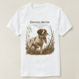 Camiseta Brittany Spaniel e narceja